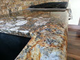 Mascarello granite, demi-bullnose edge