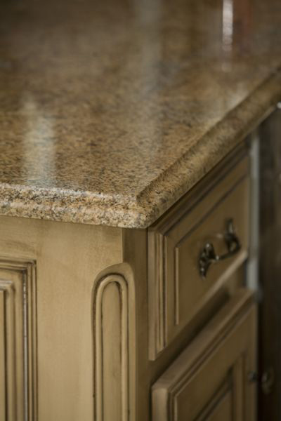 african ivory granite countertop with ogee edge