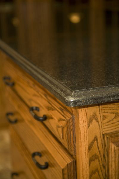 andes black granite custom fabricated for desk top