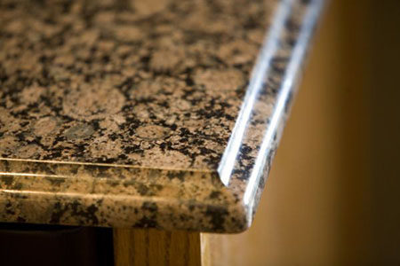 baltic brown granite with ogee edge