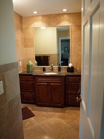 black pearl granite bathroom vanity