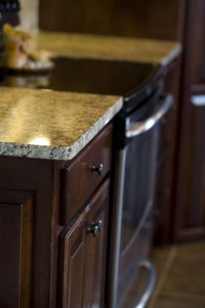 new venetian granite gold countertops with eased edge
