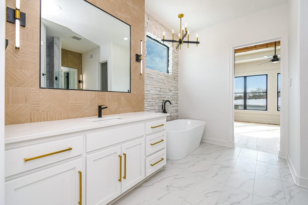 bathroom countertop white modern